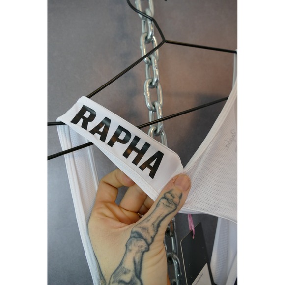 NWT Rapha Pro Team Training Bib Shorts Black White Mens Medium Cycling Apparel - Picture 9 of 12